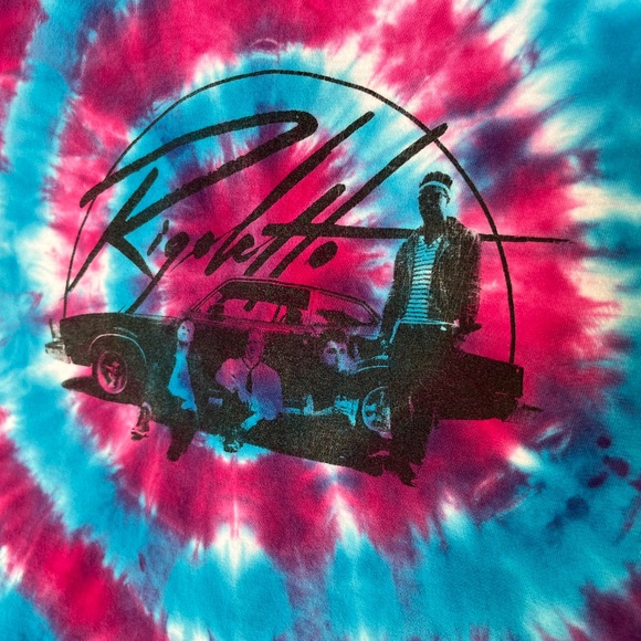 Vintage Tie Dye T-shirt Tee Obscure Garage Band Rigoletto UNISEX M One of a Kind - Picture 3 of 11